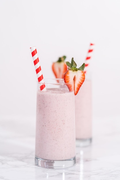 Strawberry banana smoothie