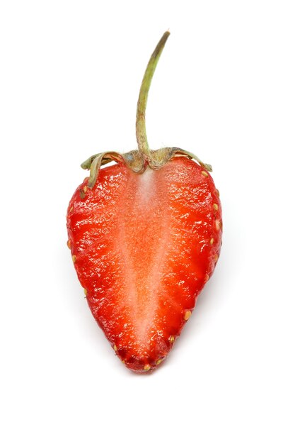 Strawberry berries white background