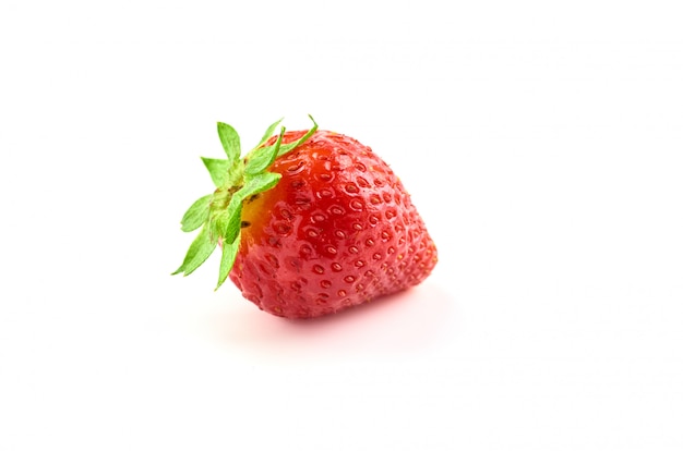 Strawberry berries on white isolated