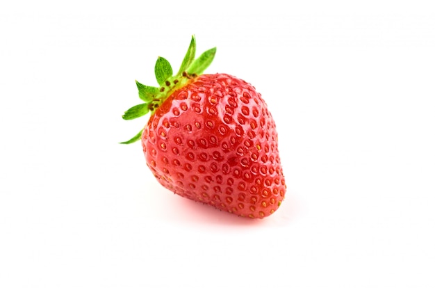 Strawberry berries on white isolated