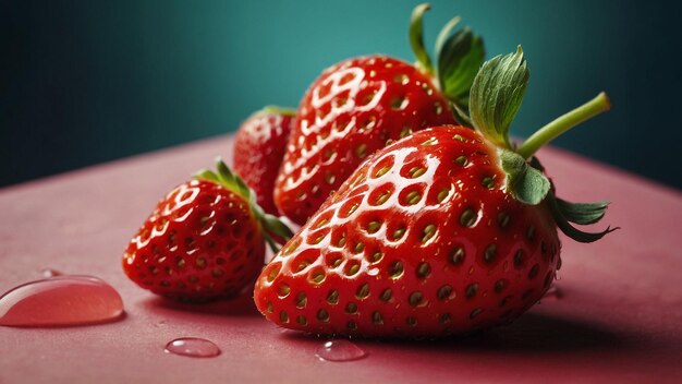 Photo strawberry bliss with fresh fruit