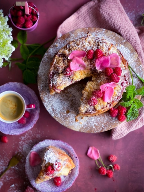 Photo strawberry cake