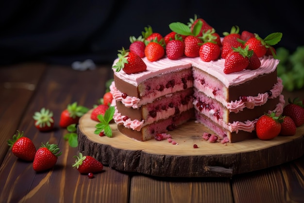 strawberry cake