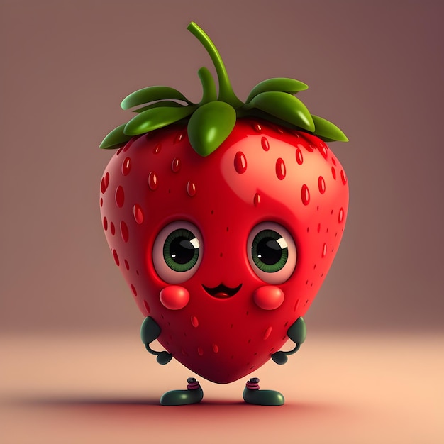 strawberry cartoon character