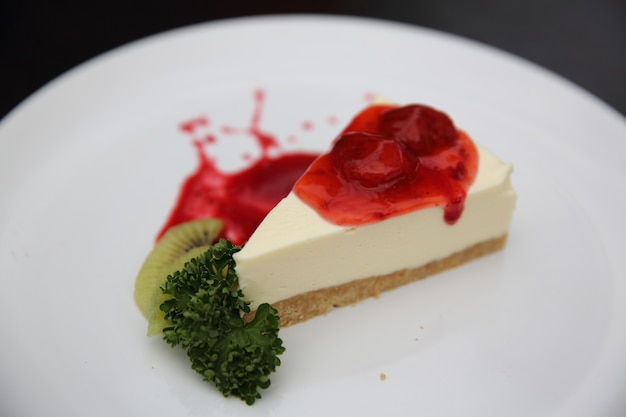 Foto cheesecake alla fragola