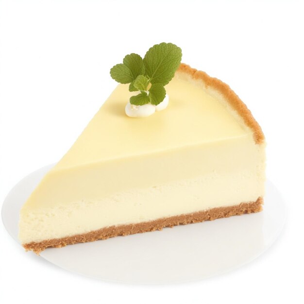 Strawberry Cheesecake geïsoleerd op een witte achtergrond gegenereerd door AI