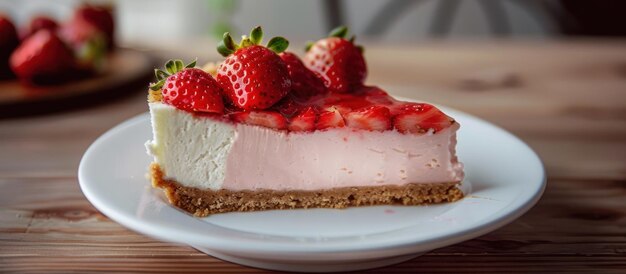 Strawberry Cheesecake met verse aardbeien