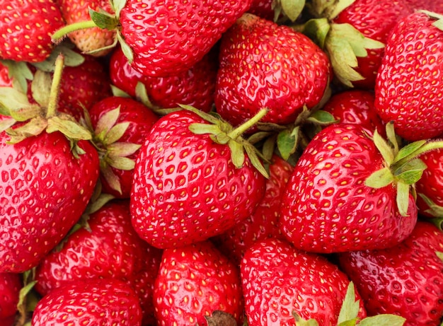 Strawberry closeup, strawberry background