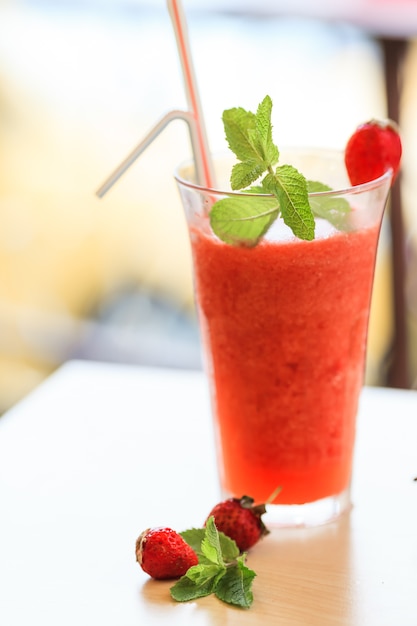 Foto cocktail alla fragola