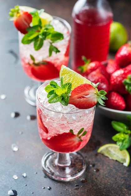 Strawberry cocktail