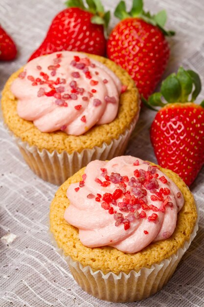 Strawberry cupcake