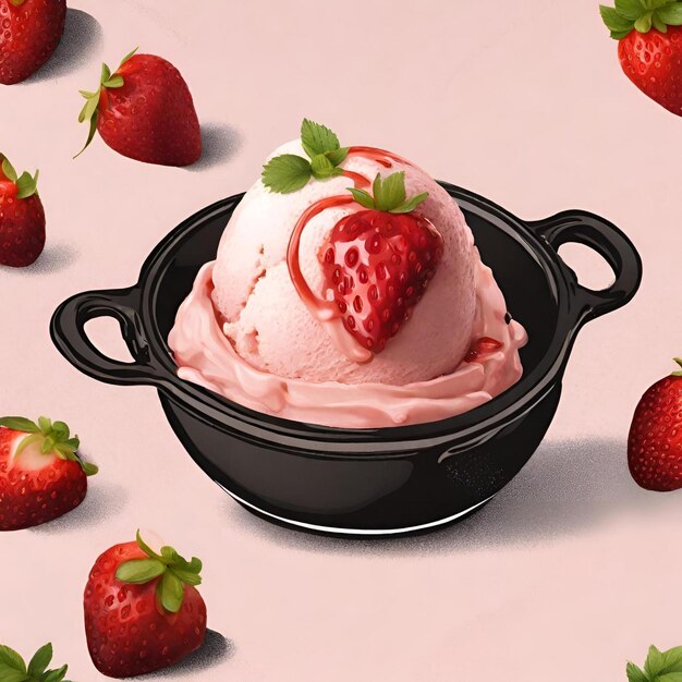 Foto dessert alla fragola gourmet cibo dolce cioccolato indulgenza