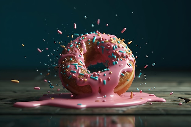 Strawberry Doughnut splash