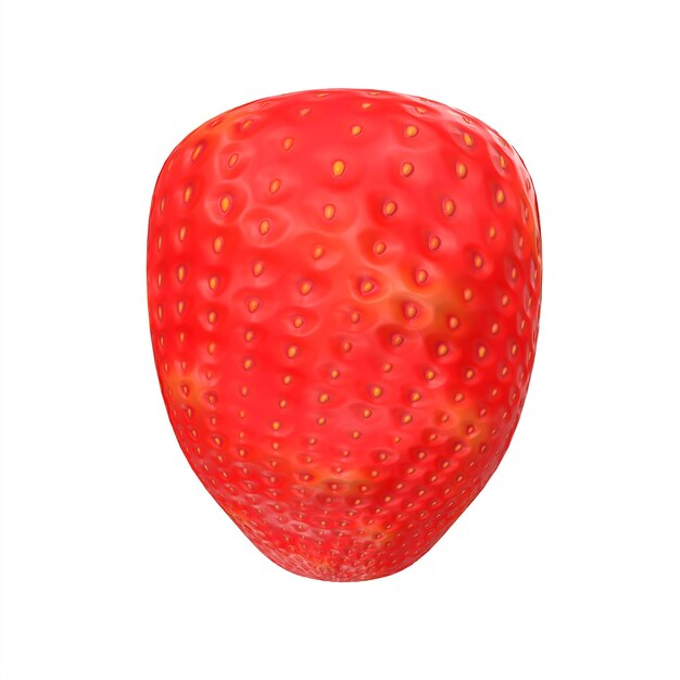 Strawberry fruit 3d modelling