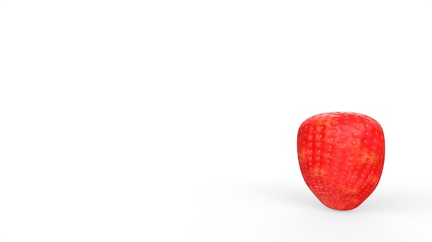 Strawberry fruit 3d modelling