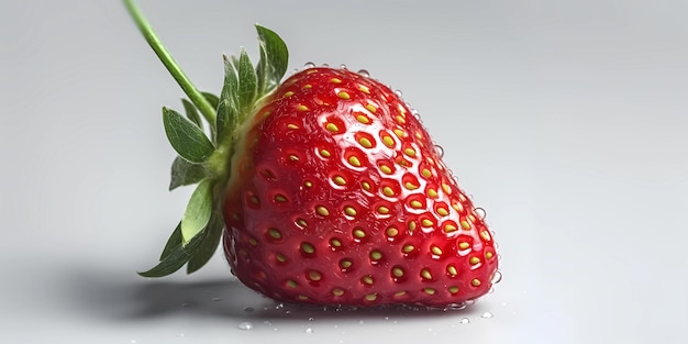 Strawberry fruit copy space background AI Generated