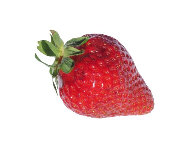 Strawberry fruit isolated over white