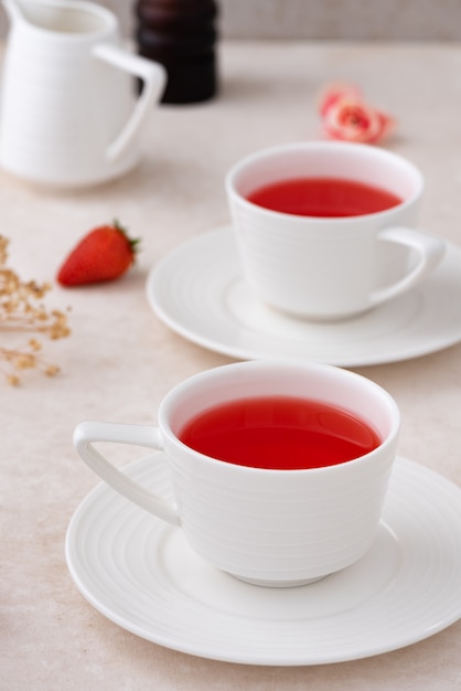 strawberry fruit tea 