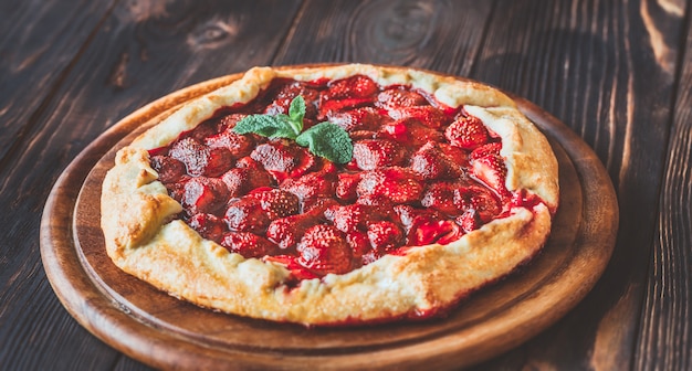 Strawberry galette