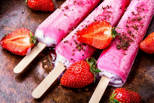 Strawberry ice cream