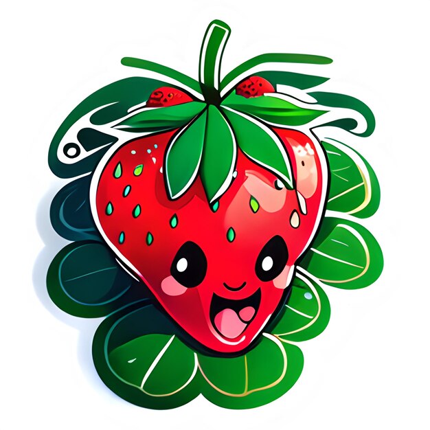 Strawberry Illustration Design Clipart