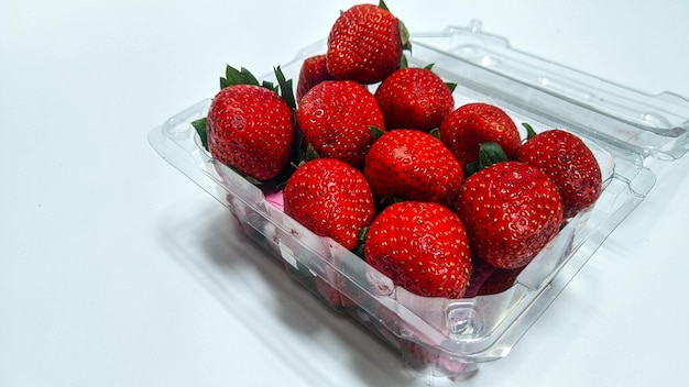 Strawberry isolated Strawberries on white