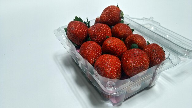 Strawberry isolated Strawberries on white