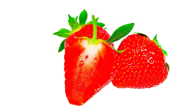 Strawberry isolated on white background. Clipping Path.