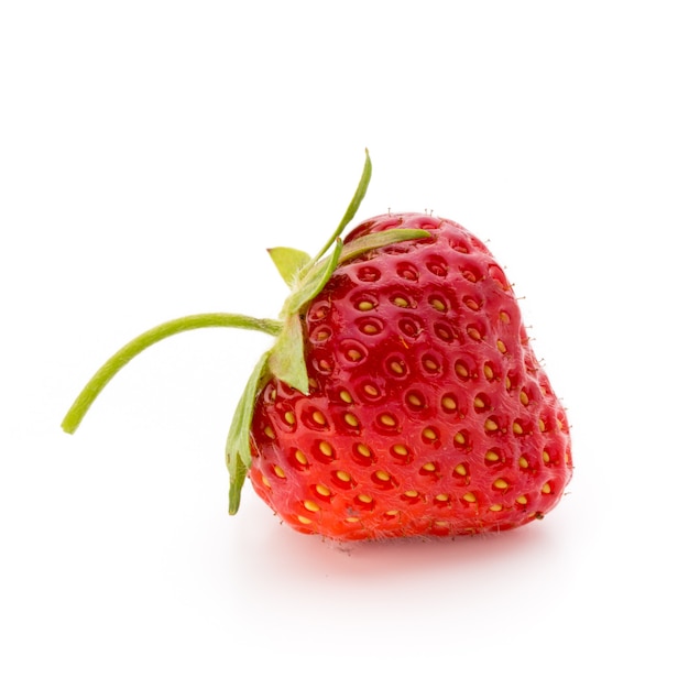 Strawberry isolated on white background. Fresh berry.