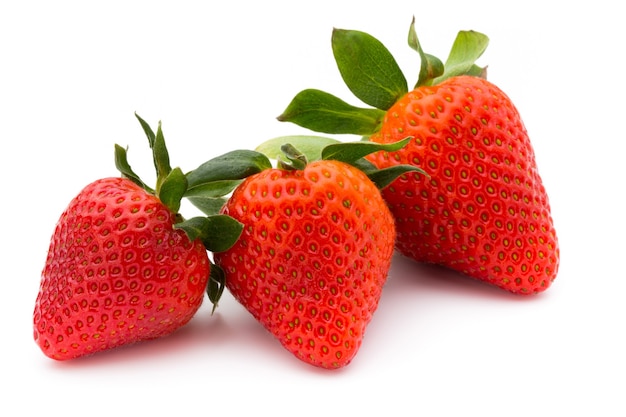 Strawberry isolated on white background. Fresh berry.