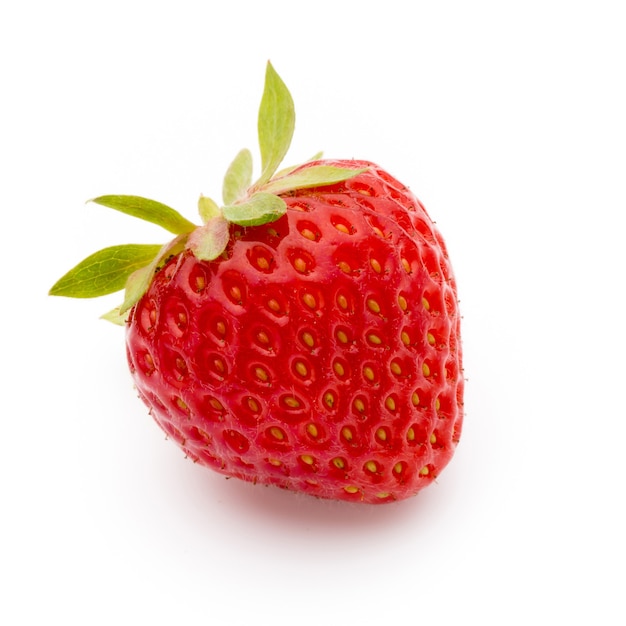 Strawberry isolated on white background. Fresh berry.