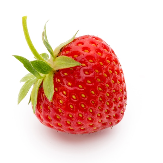 Strawberry isolated on white background. Fresh berry.