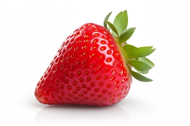 Strawberry Isolated on White Background Generative AI