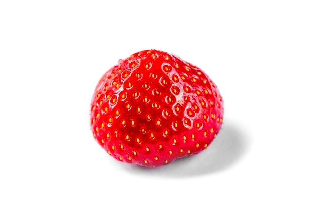 Photo strawberry isolated on white background. top view