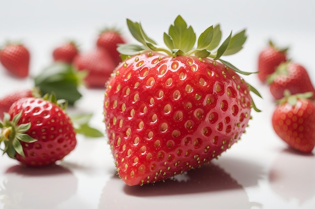 Strawberry isolated on white background