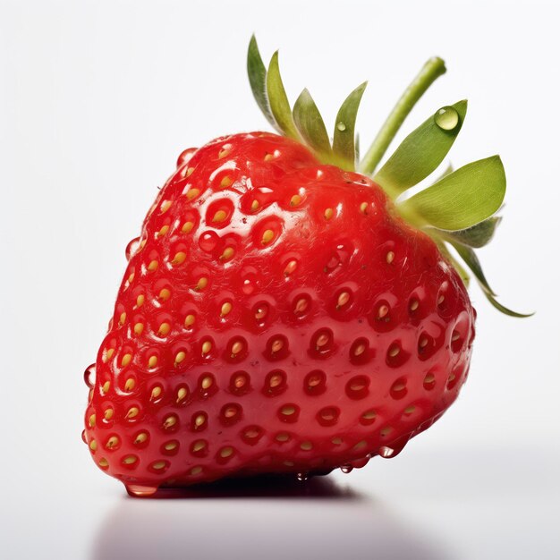  ⁇ 색 바탕 에 분리 된 딸기