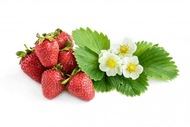 Strawberry isolated on white background.