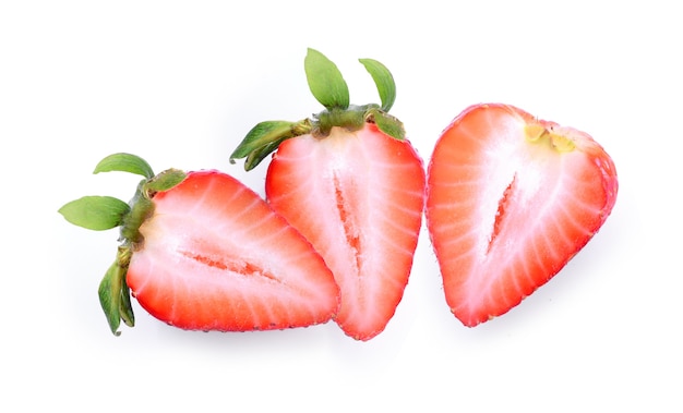 Strawberry isolated on white background.