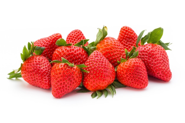 Strawberry isolated on white. Fresh berry.
