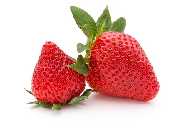 Strawberry isolated on white. Fresh berry.