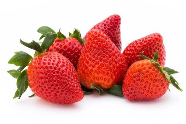 Strawberry isolated on white. Fresh berry.