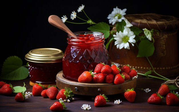 Strawberry Jam in a Jar
