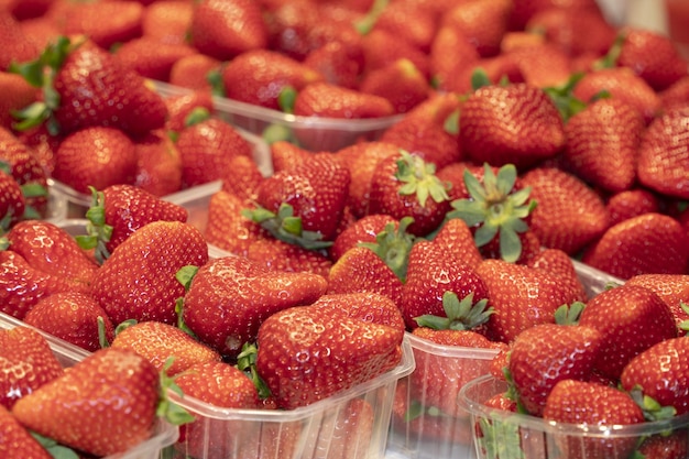 시장 에 있는 딸기