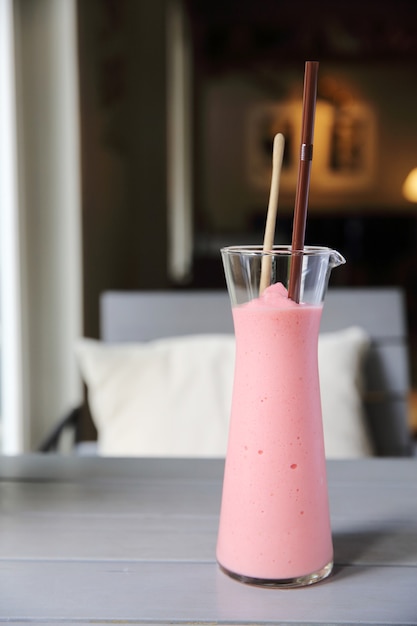 Strawberry milk shake