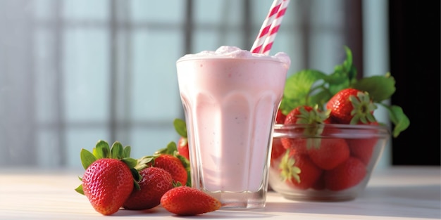 strawberry milkshake smoothie drink background