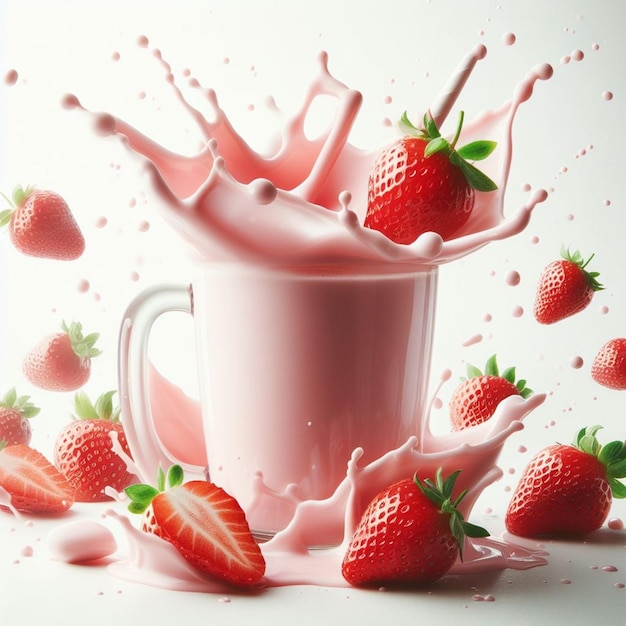 strawberry milkshake splash