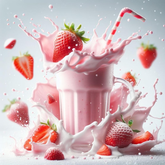 strawberry milkshake splash