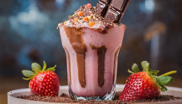 strawberry milkshake