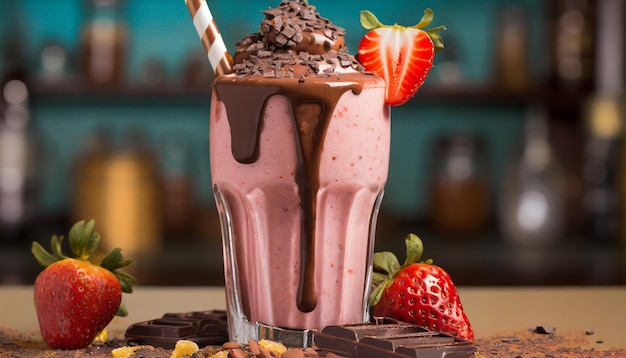 strawberry milkshake