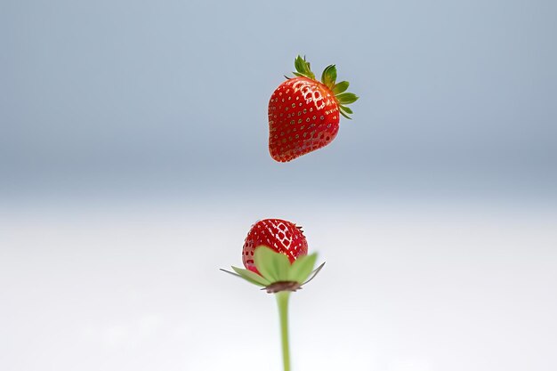 Photo strawberry mockup isolated